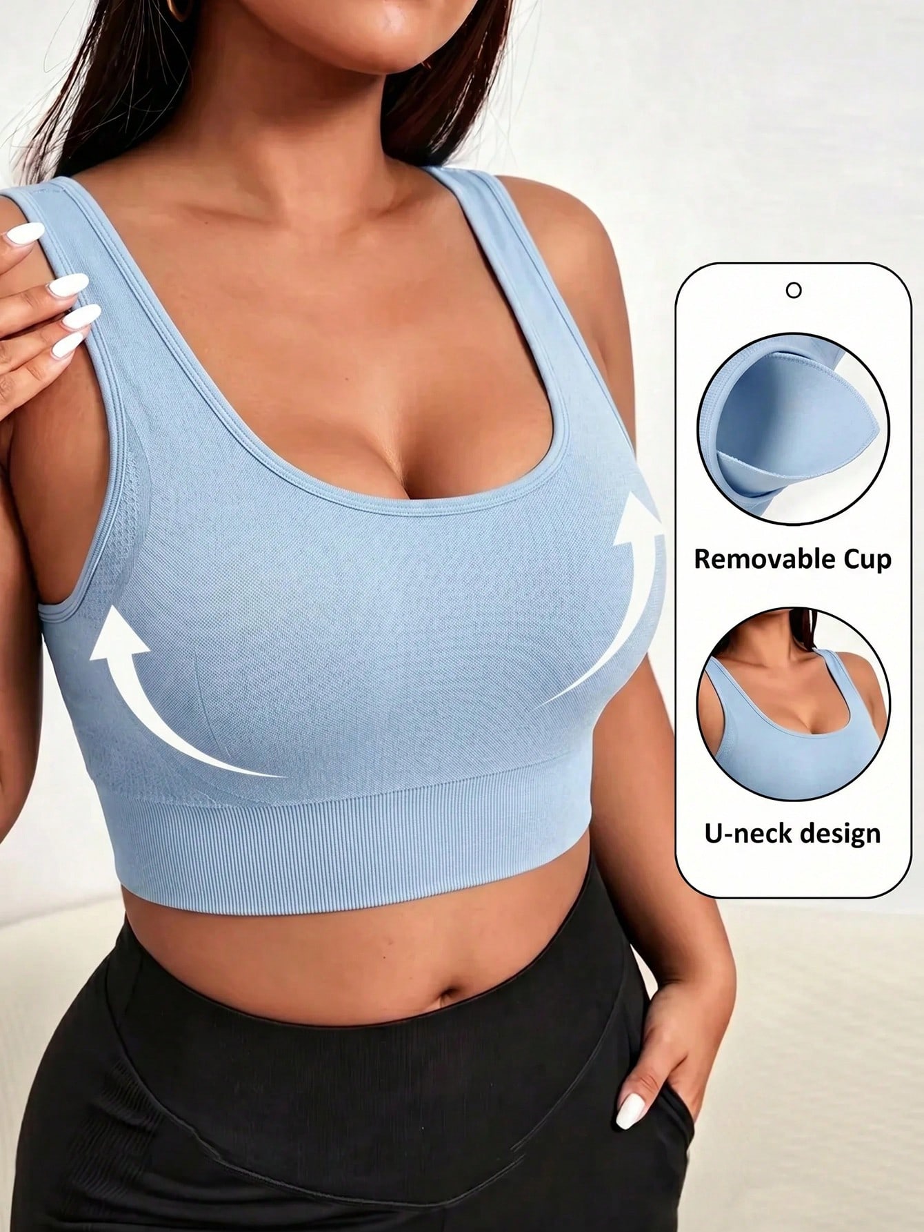 Plus Size Seamless Sports Bra - đánh giá và giá Push Up Bra Padded