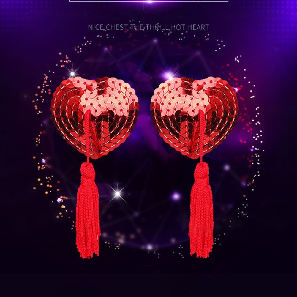 1 Pair Sexy Heart Shape Bra Ni - đánh giá và giá Nipple Cover Pasties