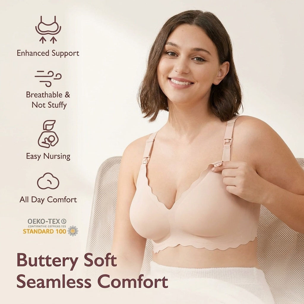 3XL Plus Size Maternity Nursin - đánh giá và giá Nursing Bra Sleep